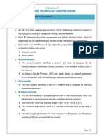 Internet Technology and Web Design: Chapter: 2.4 Internet Addressing Scheme Topic: 2.4.1 IP Address