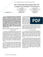 Preprocessing and Analyzing Educational Data Set Using X-API For Improving Student's Performance