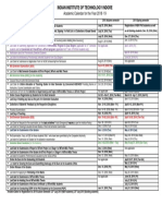 2018-19-Academic - Calender As On 26 March 2018