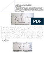 Op-Amps As Ac Amplifers: Capacitor-Coupled Voltage Follower