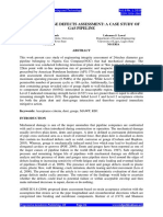 Abstract Dent and Gouge Defects Assessment A Case Study of Gas Pipeline