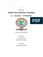 Model Order Reduction Techniques: A Report On