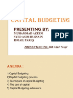 Capital Budgeting: Presenting by