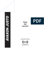 Pesa Carga Avaxon Justo Manual de Usuario PDF