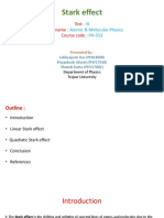 Stark Effect: Test - Course Name: Course Code