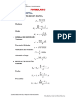 FORMULARIO - Estadistica