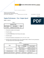 Engine Performance - Test - Engine Speed: Testing and Adjusting