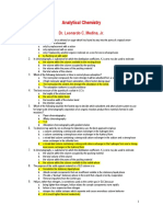 Analytical Chemistry: Dr. Leonardo C. Medina, JR