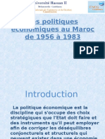 Les Politiques Économiques Au Maroc de 1956 À 1983