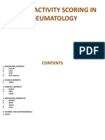 Disease Activity Scoring in Rheumatology