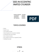 Stresses in Eccentric Hollow Cylinder