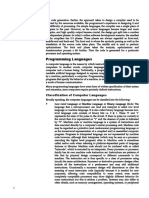 Programming Languages: Classification of Computer Languages