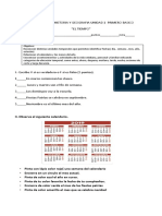 Evaluacion de Historia y Geografia Unidad 1 Primero Basico 2019