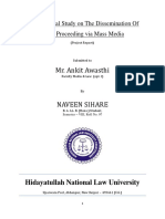 Mr. Ankit Awasthi: Hidayatullah National Law University