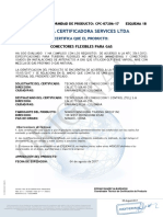 Certificado Conector Flexible