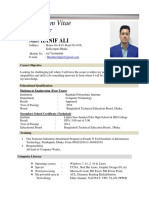 Curriculum Vitae Hanif