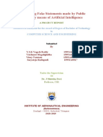 Determining Fake Statements Made by Public Figures by Means of Artificial Intelligence