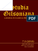 Studia Gilsoniana: A Journal in Classical Philosophy