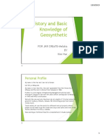 Part 1 - History and Basic Knowledge of Geosynthetic