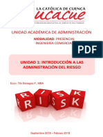 Unidad 1 Introducción Administración Del Riesgo