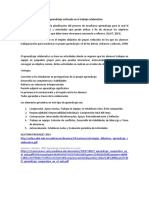 Técnicas y Estrategias de Aprendizaje Enfocado en El Trabajo Colaborativo