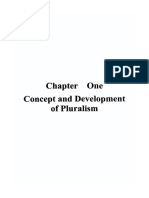 Chapter One Concept and Development of Pluralism