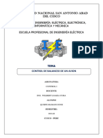 Control de Balanceo de Un Avion