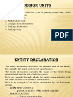 VHDL Design Units