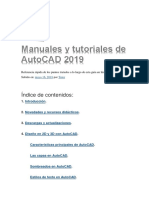 Manuales y Tutoriales de AutoCAD 2019 PDF