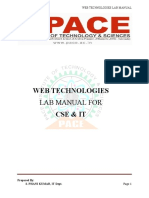 Web Technology Lab Manual PDF