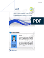 Module 6-Relay Setting Principles For Transmission Line Protection PDF