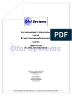 FastVal User Requirement Template PDF