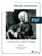 Telemann Viola Concerto Full Score