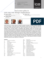 Modelling Helical Screw Piles in Soft Clay and Design Implications