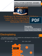 Challenges in Management of Pollution Control in Electroplating Industries in Achieving Zero Liquid Discharge For Sustainable Development