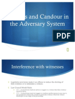 Fairness and Candour in The Adversary System