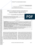 Effect of Combined Resistance and Endurance Exercise Training On Regional Fat Loss