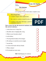 Grade 3 English Worksheet