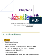 Acids and Bases Are Found in Food, Things That We Use and Can Be Found in Our Environment