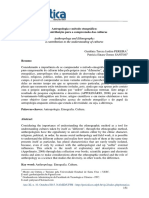 Antropologia e Método Etnográfico: Uma Contribuição para A Compreensão Das Culturas