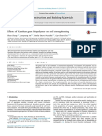 Effects of Xanthan Gum Biopolymer On Soil Strengthening