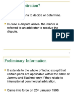 The Arbitration and Conciliation Act 1996