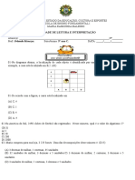 Avaliações de Matematiaca e Português