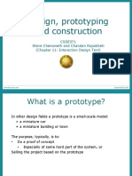 Design, Prototyping and Construction: CSSE371 Steve Chenoweth and Chandan Rupakheti (Chapter 11-Interaction Design Text)