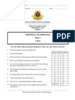 Exercises Addmath Form 4