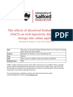 The Effects of Dissolved Sodium Chloride (Nacl) On Well Injectivity During Co2 Storage Into Saline Aquifers