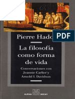 Hadot (2009) La Filosofia Como Forma de Vida - Comments Cap. 7 PDF