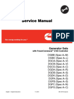 Cummins Onan DGFB Generator Set With Power Command 2100 Controller Service Repair Manual PDF