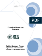 Informe Técnico Constitucion de Una Empresa