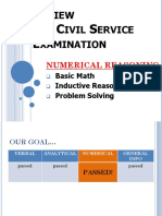 Eview FOR Ivil Ervice Xamination: R C S E